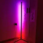 NEW CLAUTOP LED Floor Lamp RGB Dream Color Changing w/ Bluetooth + Remote Black