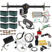 Full 72V 1500W Differential Brushless Motor 1020mm Rear Axle Kit for Go Kart ATV