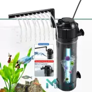 2 Modes Internal Aquarium Fish Tank UV Sterilizer Filter Submersible Water Pump