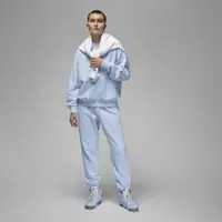 在飛比找momo購物網優惠-【NIKE 耐吉】AIR JORDAN 女款淺藍色棉褲(刺繡