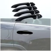Black Exterior Door Handle Cover Trim Shell For Jeep Cherokee 14+ & Compass 17+ (for: Jeep)