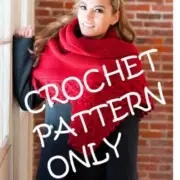New Plymouth Yarn Design 2766 Ladies Warm Cable Shawl Sweater Crochet Pattern
