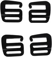 GARENDE 10-Pack Strong 1 Inch G Hook Fasteners for Bag Straps, 4Pcs Black