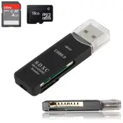 2in1 USB 3.0 Speed Micro SD / TF SDHC SDXC Memory SD Card Reader Writer Adapter