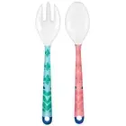 Boho Vibes Melamine Salad Server Set Party Supplies Spoon and Fork Set