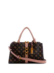 GUESS Black Pink Multi Briana Girlfriend Satchel