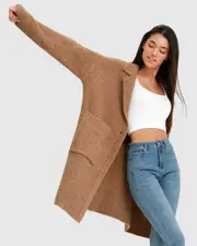 [Belle & Bloom] Days Go By Sustainable Blazer Cardigan - Camel