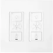 Carro Pionnier Smart Switch, Light On/Off, White, 2-Gang - VPN-04F01A-WH02