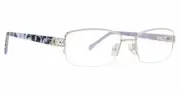 NEW Vera Bradley VBDiane Eyeglasses Plum Pansies 100% AUTHENTIC