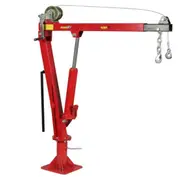 Hydraulic Ute Swivel Crane with base plate & Cable Winch 450 kg Ute Crane