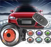 Devil Eye Headlight for Car, 12v Big Eye Lights On Fog Lights with Adjustable Eye Pattern, Dynamic Big Eye Ball Fog Lights 6-Mode, Devil Eye Light Controlled by Mobile for Car and Motorcycle