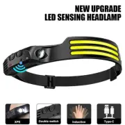 High Power LED Sensor Headlight Head Torch Flashlight For Fishing Hunting