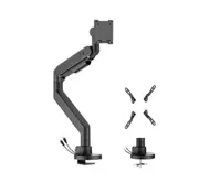 Brateck LDT92-C012UC-B FUTURE-PROOF HEAVY-DUTY GAS SPRING MONITOR ARM WITH USB PORTS (new)