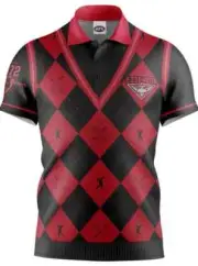Essendon Bombers AFL Fairway Golf Polo Shirt Sizes S-5XL BNWT