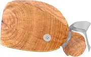 [WOSHJIUK] Working Hat 2 Pack Scrub Caps for Women,Tree Wood Texture Aged,Tie Back Cap Adjustable Scrub Hat