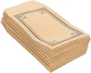 Tofficu 50pcs Self Sealing Kraft Paper Envelopes Small Coin Envelopes for Budgeting Mini Money Envelopes Kraft Paper Cash Envelopes for Money