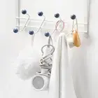 Door Hook Sturdy Multifunctional 8 Hooks Over Door Coat Rack Reusable