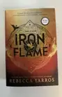 IRON FLAME SIGNED HARDCOVER REBECCA YARROS AUTOGRAPHED SPRAYED EDGES