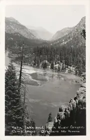 Kern Lake & Kern River Canyon Camp Lewis CA 1928 RPPC Photo Postcard COPY