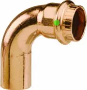 Viega 77347 ProPress Zero Lead Copper 90-Degree Elbow with 1/2-Inch FTG x P, 10-
