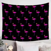 Purplish Flamingo Pattern Tapestry