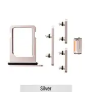 SIM Card Tray and Side Button for iPhone 13 mini-Silver