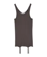 Lemaire Suspenders Seamless Rib Tank Top S,L,M dark brown