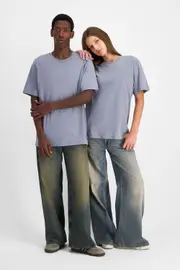 [Bonds] Bonds Men's Cotton Midweight Crew Tee in Moon Phase One Size Moon Phase