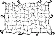 MTSDM 90 * 120cm Cargo Net for Pickup Truck Bed, Roof Rack Cargo Net, New Upgraded 10 Thickened ABS Hooks, Large Adjustable Elastic Heavy Duty Latex Net Stretches to 240 * 300cm