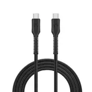 Bonelk Long-Life Easy Grip 2m Male USB-C Cable 100W Charging Data Cord Black