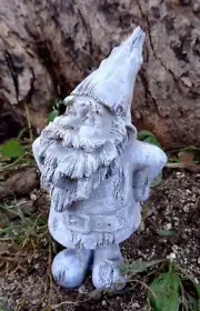 Latex gnome mold plaster cement casting mould 5.25"H x 2"W Bossy gnome fella