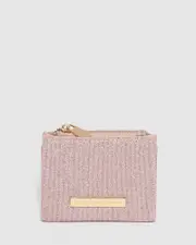 Pink Glitter Han Mini Wallet