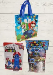 Super Mario Bros party favour pack with gift bag x 1 Single pack