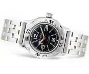 Vostok Amphibia 100315 Watch Scuba Diver Mechanical Automatic Black