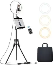 Selfie Ring Light with 72" Tripod Stand - Extendable Selfie with Light ...