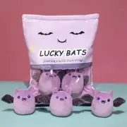 Cuddly Plush Bag Candy Bag Mini Ball Of Lucky Bats Purple Plush Pillow Plushie