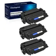 3PK CE255X 55X Toner Cartridge For HP LaserJet P3015d P3015dn MFP M521dn M521dw