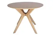 SK Designer Living | Doreen Collection | Round Wood Dining Table | Natural | 100cm