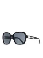 Chanel Square Sunglasses CH5408 Black and White