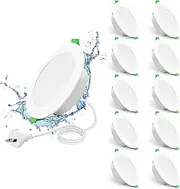 ALUSSO 10W LED Recessed Ceiling Light Dimmable IP44 Spotlight,3CCT 3000K 4000K 5700K,75-85mm Cutout 850LM Led Downlight Suitable for Kitchen,Bathroom,Bedroom,White, Pack of 10,AUS Plug
