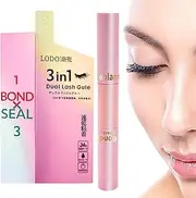 Lash Bond and Seal,Lash Cluster Extensions Glue - Long Lasting Individual Mascaralim for Eyelashes, Double Ended Eyelash Glue Mascara Cluster Eyelash for Women, Girls