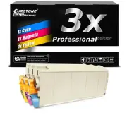 3x Eurotone pro+ Toner for OKI C-711-DM C-711-N C-710-DN C-711-DN