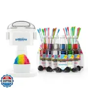 Hawaiian Shaved Ice S700 Snow Cone Machine Kit with 6 - 16oz. Syrups: Cherry,