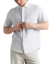 Rhone Commuter Seersucker Regular Fit Short Sleeve Shirt