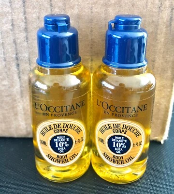 L’Occitane Shea Oil Body Shower OIL TWO 1.1oz(35ml) Total 2.2oz each Free Shippi