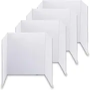 KISOY Trifold Poster Board, Display Board for School Projects and Presentations (4, 26 x 17 Inches)