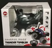 Thunder Tumbler Wireless Remote Control Spinning Car by Sharper Image-Black, New