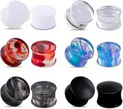 [TBOSEN] Acrylic Ear Gauges Color Ear Tunnels Stretching Kit Plugs Expander Mix Set