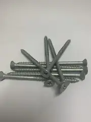 Qty 100 Countersunk Tapcon Anchor 6.5mm x 70mm Galvanised TX-Con Concrete Screw