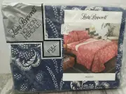 N.O.S 70'S Lady Pepperell Full Flat Sheet BLUE FLORAL (MIDNIGHT) NO-IRON PERCALE